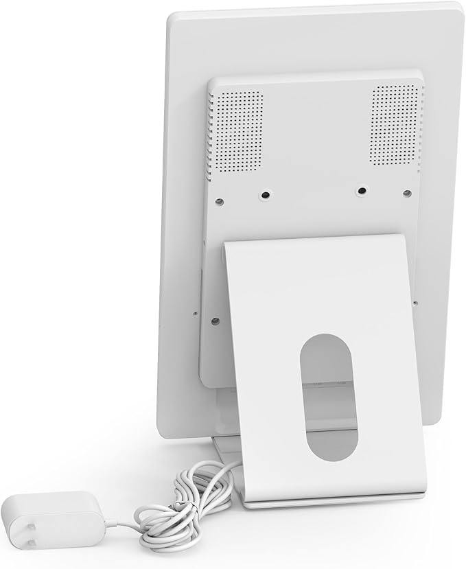 Digital Calendar 15.6'' Wall Touch Screen Chore Chart Customize Dashboard Smart Electronic Calendar Digital for Family Meal Planner Support All Google Play Apps with Stand Wall Mount White