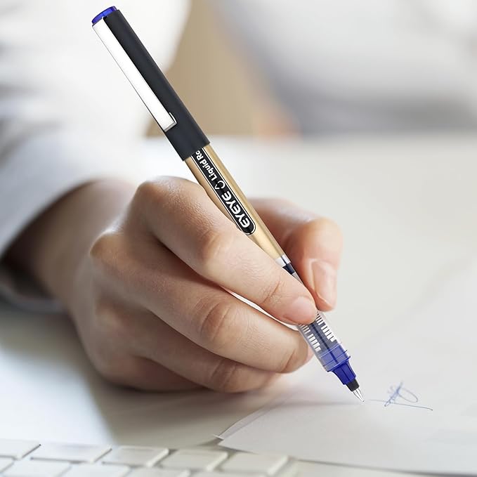 EYEYE 0.5mm Extra Fine Point Rollerball Pens 3 Colors, Quick Dry Liquid Ink, Smooth Writing Fine Tip Pens for Journaling, Note Taking, Office & School Supplies