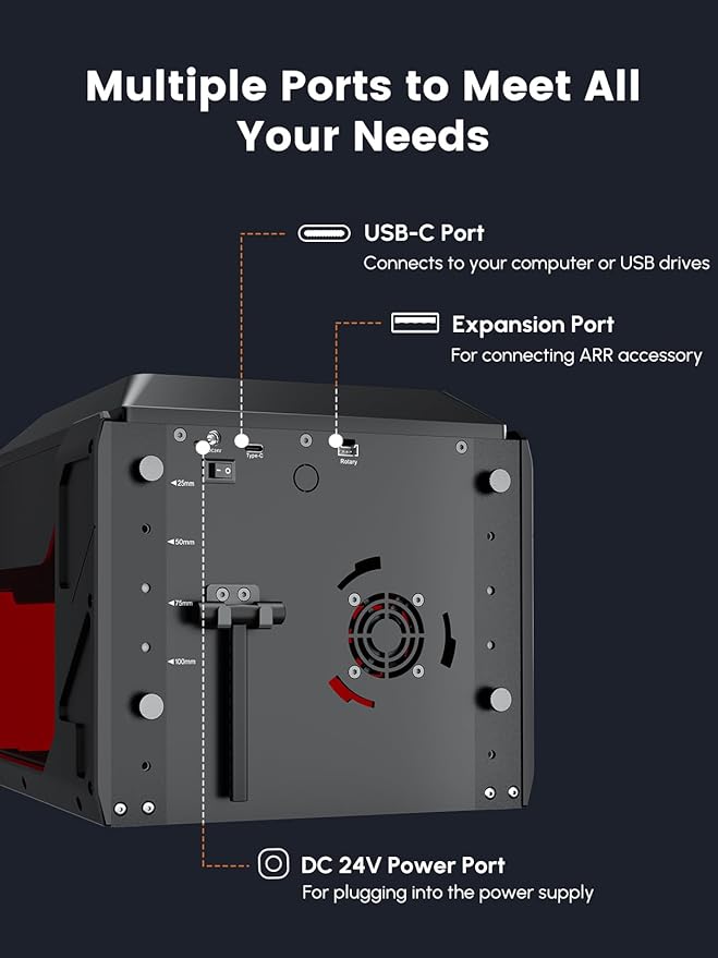 AlgoLaser 5W Smart Laser Engraver Machine: Portable Laser Engraver with 3.5" Touchscreen & 2.0 AlgoOS System - Hand Draw/Wireless Transmission/SD Card/Offline - Laser Engraving for Wood, Leather