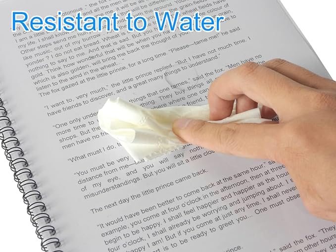 Rayson Clear Binding Cover - 12 mil Polypropylene, 8-1/2 × 11 inches, Durable Un-Punched Plastic Presentation Covers, 50-Pack (PP350C)