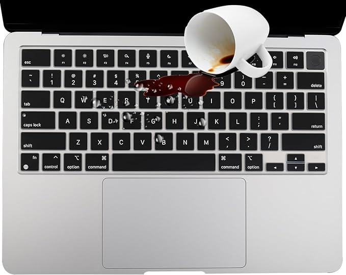 2 Pack Keyboard Cover for 2025-2023 MacBook Air 13" 15" M4 M3 M2, 2025-2021 MacBook Pro 14" 16" M4 M3 M2 M1 Pro/Max, Ultra Thin Keyboard Skin for 14.2" 16.2" MacBook Pro /13.6" 15.3" MacBook Air, US