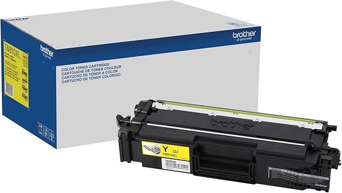Brother Genuine High Yield Toner Cartridge, TN810XLY, Replacement Yellow Toner, Page Yield Up to 9,000 Pages