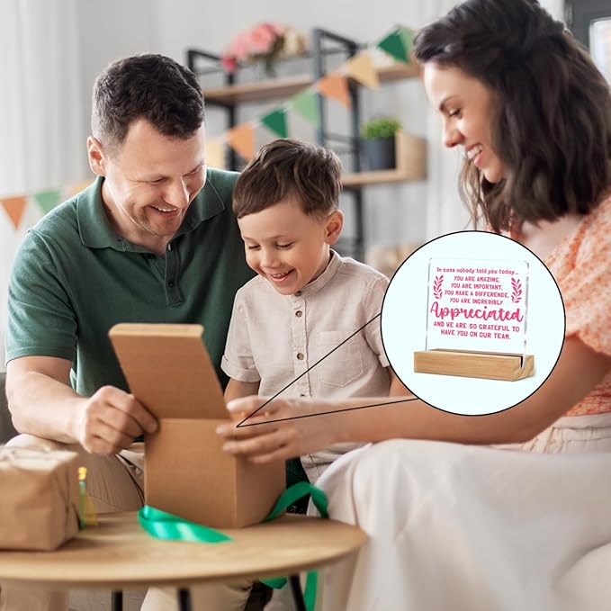 Inspirational Gifts for Women, Reminder Quotes Acrylic Decor Sign, Motivational Gifts for Woman Coworker Friends Decorative Sign for Tabletop Cubicle Shelf Desk Accessories Decor