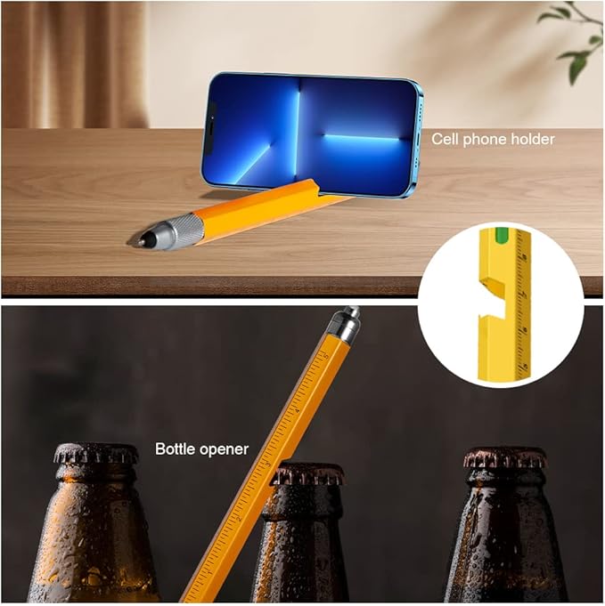 Dad Gifts for Fathers Day, 10 in 1 Multitool Pen, Stocking Stuffers for Mens Gifts for Him Husband, Father's Day for dad, Birthday for Men, Tools Cool Gadgets,Office Gift