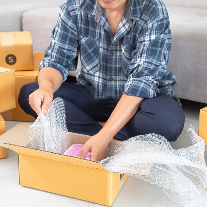 XYH 100 Pcs Bubble Pouches, 6''x8'' Bubble Bag for Packing, Which is Anti-Impact Come with Exquisite Sealing Label Storage Packing and Moving.