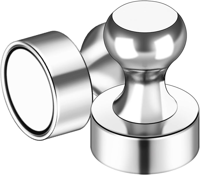 LOVIMAG Fridge Magnets 25Pcs Refrigerator Whiteboard Small Strong Magnet Classroom Kitchen Accessories Decorative Locker Set Decor Must Haves Office Calendar Refrigerador Magnetic Cute Crafts Silver