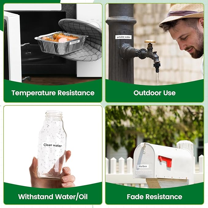 Label Maker Tape, Tze Tz Tape 12mm 0.47 Laminated White TZe-231 Replace for Brother P Touch TZ-231 AZe-231 Compatible with Brother P-Touch Label Maker Refills PT-D210 PTH110 PTD220,6PK