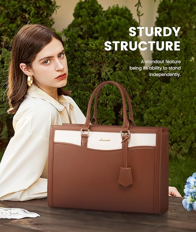 LOVEVOOK Laptop Tote Bag for Women, Office Work Bag Briefcase fit for 15.6 inch Laptop, Large Capacity Teacher Bag Handbag
