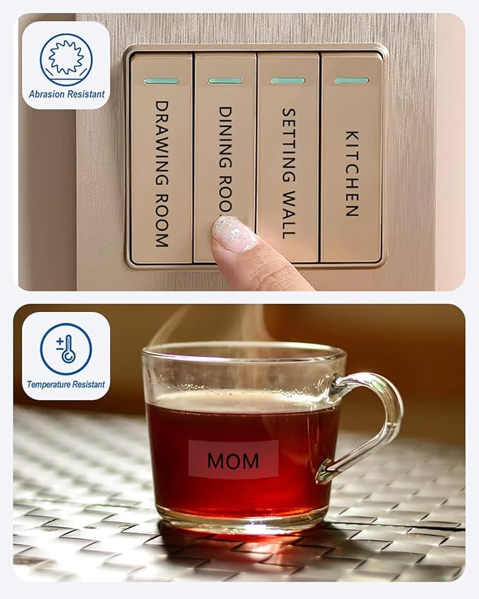 36mm Laminated Clear Label Tape, Black on Clear, 1 1/2" x 26.2 Feet, 3-Pack, Compatible with Brother P Touch Label Maker TZe-161 TZe161