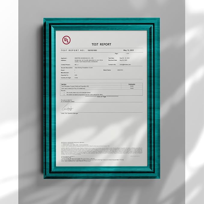 Binditek 200 Pack 12 Mil PVC Binding Report Covers, 8.5 x 11 Inches, Letter Size, Square Corners, Un-Punched, Office Supplies