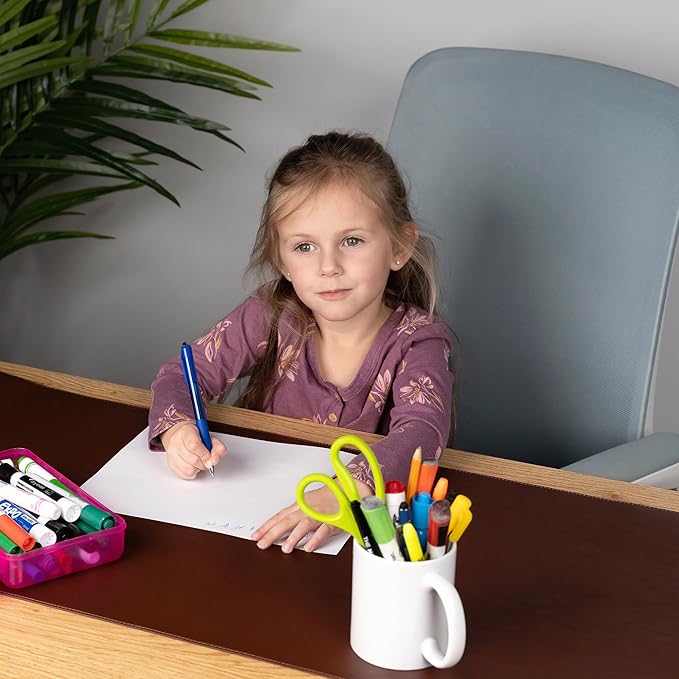 Cossini XL Desk Pad - Large Vegan Leather Desk Mat (17 x 36) - Buttery Smooth Writing, Damage Blocking, Non-Slip, Waterproof - Home Office Computer Desk Protector Blotter Laptop Keyboard Mouse Pad