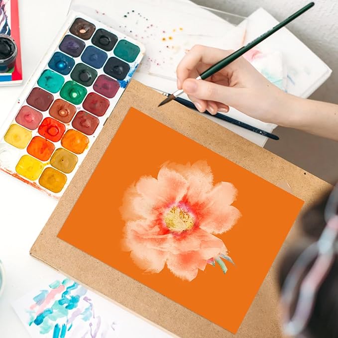 OcePor 100 Sheets Orange Cardstock Paper, Colored Printer Paper 8.5 x 11, Thick Construction for Cards Making, Scrapbook,Office Printing, Invitations, Certificates,DIY Crafting 92 lb/250gsm