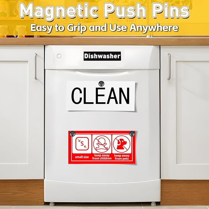 16 Pcs Fridge Magnets, Small Strong Magnets for Whiteboard, Refrigerator, Locker, Kitchen, Office, Classroom Organization