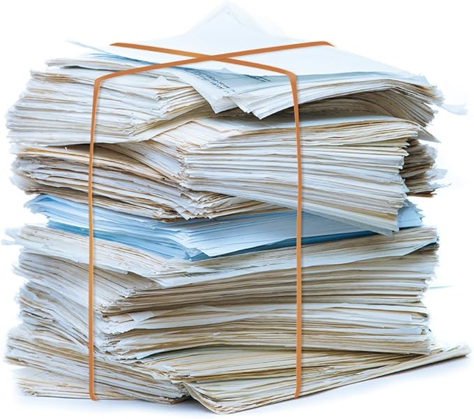 Coopay 12 Inches Extra Large Rubber Bands, 30 Pieces Heavy Duty Trash Can Band Bulk, Strong Elastic for Office Supply School Home, Garbage Cans, File Folders (Yellow)