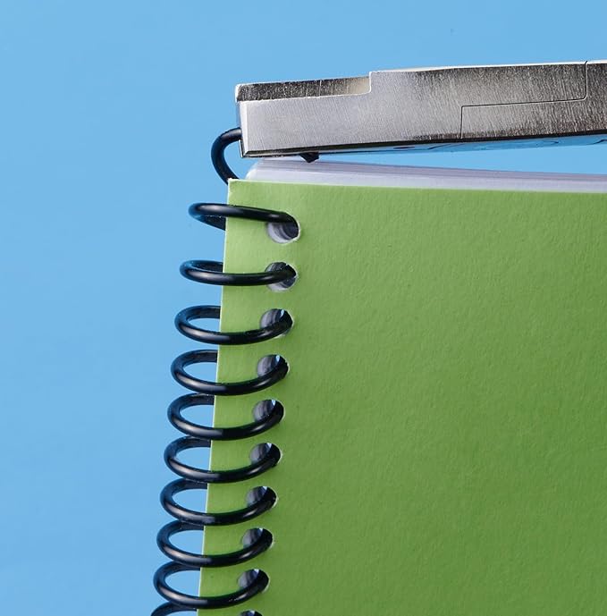 Binditek 100 Pack Plastic Spiral Binding Coils, 4 Different Sizes (6mm, 8mm, 10mm, 12mm)(1/4", 5/16", 3/8", 1/2"), 3:1 Pitch, 36Loops, Black, for Letter Size