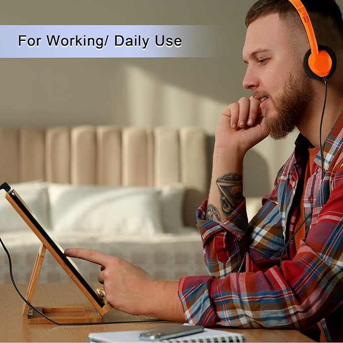 Yunsailing 30 Pack Class Set Headphones for Students Bulk School Headsets Earphones with 3.5mm Jack Classroom Must Haves Teacher Supplies for Adults Laptop Computer(Light Color)