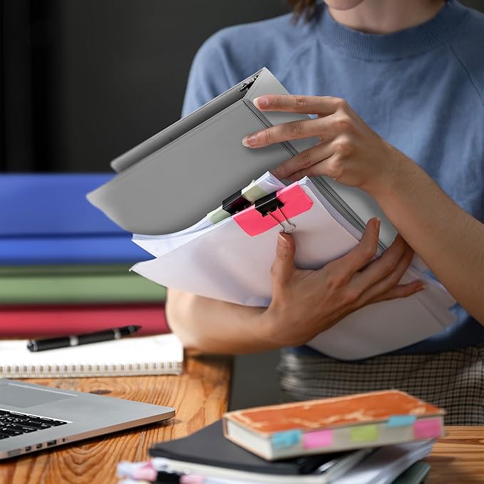 Samsill 2 Inch 3 Ring Binders, Made in USA, Economy Round Ring, Clear View Cover, 425 Sheet Capacity - for School, Home, Office - White, 12 Pack