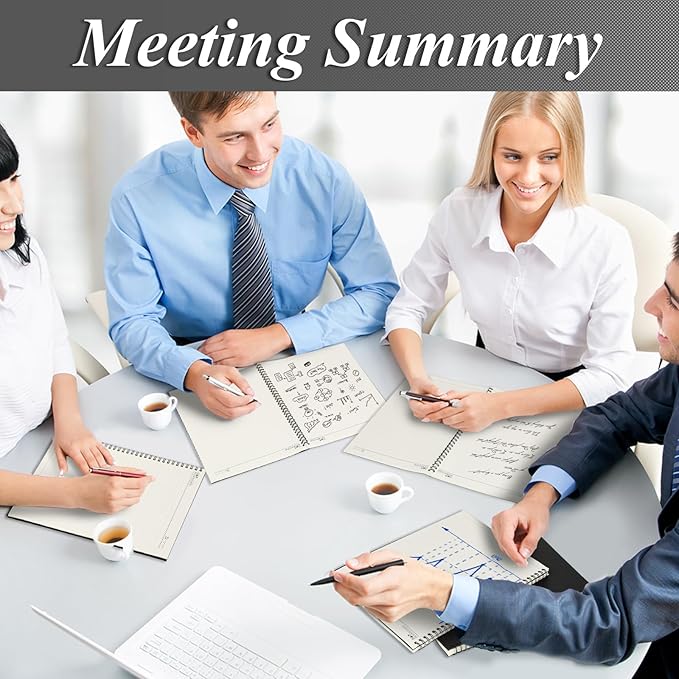 Eelosp 12 Pack Large Spiral Notebook 8.5 x 11 Inch Lined College Ruled Spiral Journal Wire Bound Notebook Kraft Cover, 120 Pages for Work Students Office Business(Black)