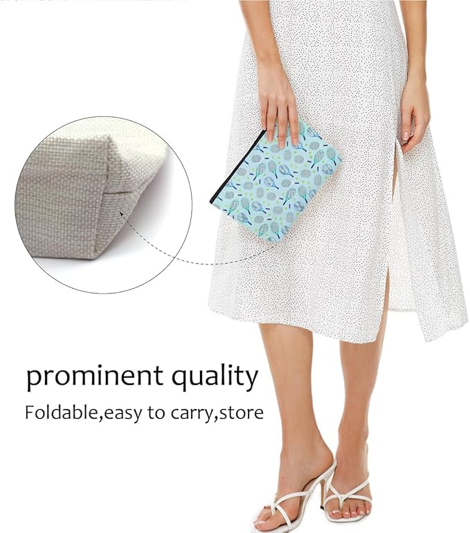 Tennis Gifts, Inspirational Tennis Makeup Bag, Tennis Accessories Tennis Gift Cosmetic Bag Toiletry Bag, Tennis Player Graduation Birthday Gifts for Women Girls Tennis Lovers Sister Girlfriend