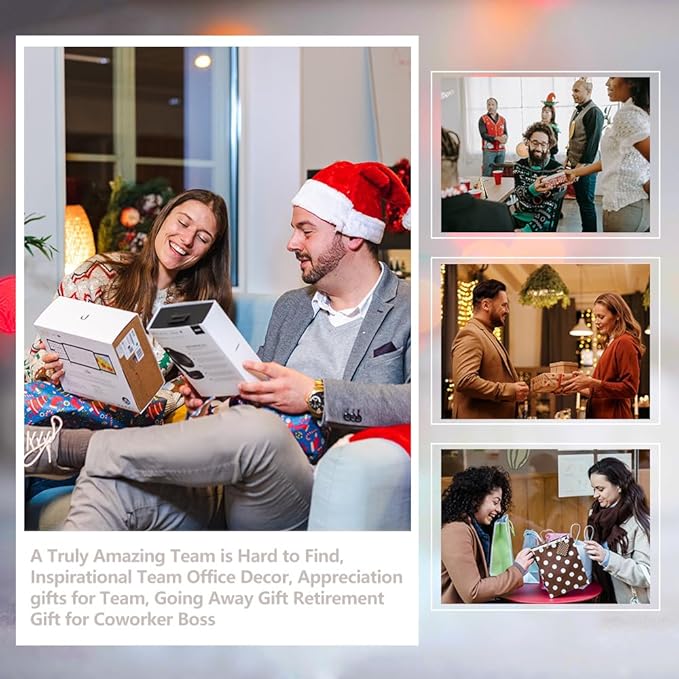 FOKCBOCM A Truly Amazing Team is Hard to Find, Inspirational Team Office Decor, Appreciation gifts for Team, Going Away Gift Retirement Gift for Coworker Boss, Farmhouse Organizer Pen Holder-DBB24