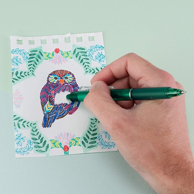 Pilot FriXion Erasable Gel Pens, Fine Point 0.7 mm Erasable Pens, Pack of 10 Assorted Colors