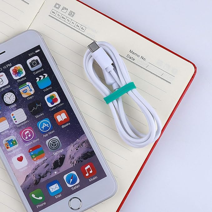 Rubber Bands, Matfamily Size 33 (3 1/2" x 1/8''), Colorful Non Latex Rubber Band Bulk Elastic Stretchable, Durable Elastic Band Loops for Files Folders Bank Paper Bills Money, office or home, 50g Bag