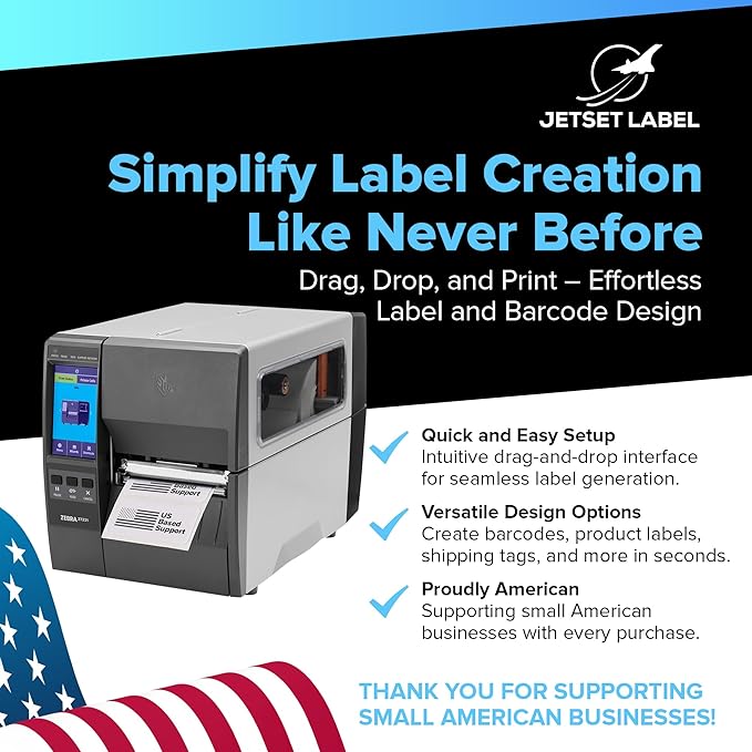 Zebra ZT231 (Zebra ZT230 Replacement) | Thermal Transfer & Direct Thermal 203 DPI | ZT23142-T01000FZ | USB, Serial, Ethernet, Bluetooth Connectivity, Tear Bar