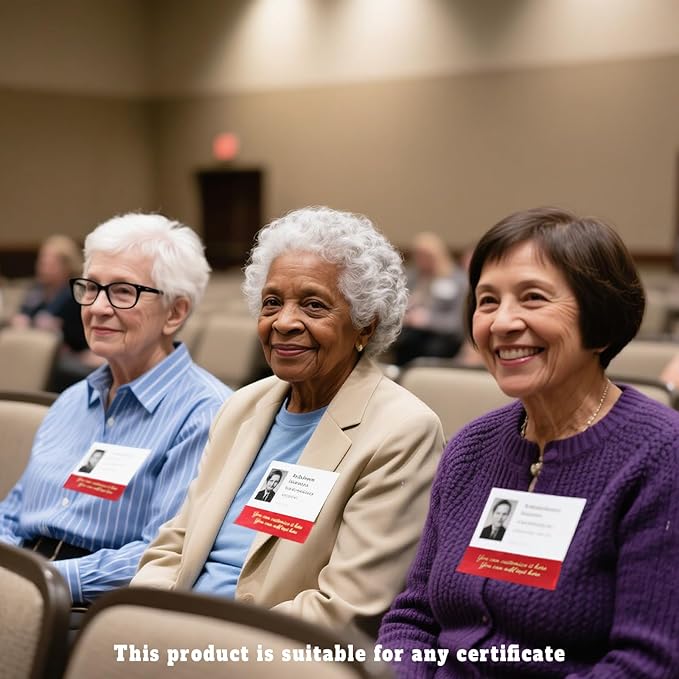 Custom 4" Badge Ribbons with Adhesive for Nametags - Personalized Add Your Logo Text and Choose Your Ribbon Colors,Suitable for Host, Award Winner,Speakers, Parliamentarians, Journalists,Teacher,