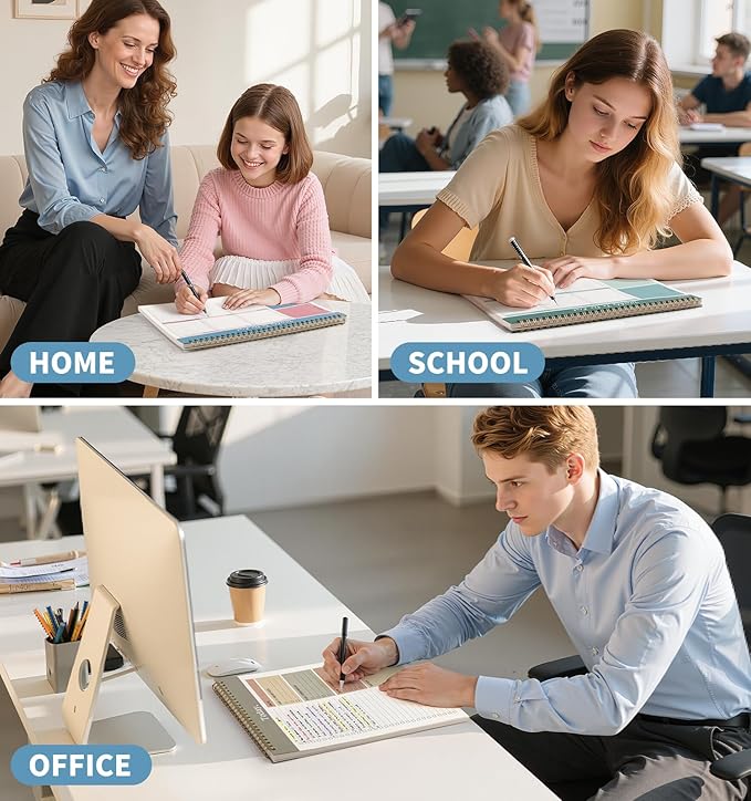 Weekly To Do List Notepad, 52 Undated Sheets (8.5"×11") Duplex-printed Weekly Planner Notepad For Work Home School Office Desk Accessories Supplies & Goal Setting Tasks - Blue