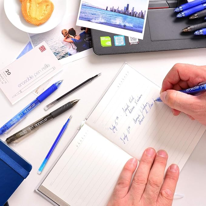 Liquid Ink Rollerball Pens 0.5mm, 12 Colors Ultra Fine Point Pen Quick Dry, Smooth Writing Cute Nurse Pens for Journaling, Note Taking, Office, School Supplies