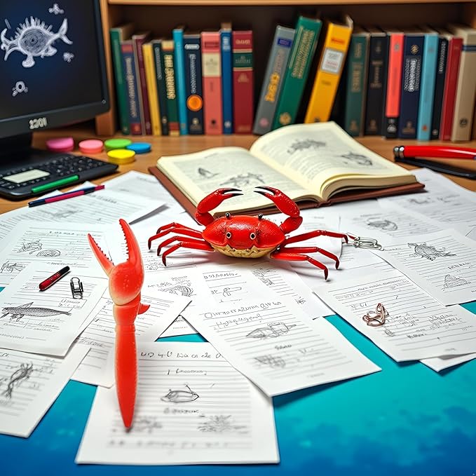 Crab Lobster Claw Gel Pens, Ocean Themed Writing Pens, Novelty Office School Supplies