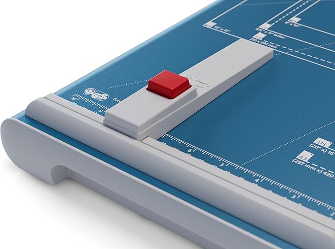 Dahle 534 Professional Guillotine Trimmer, 18" Cut Length, 15 Sheet Capacity, Self-Sharpening, Manual Clamp, German Engineered Paper Cutter