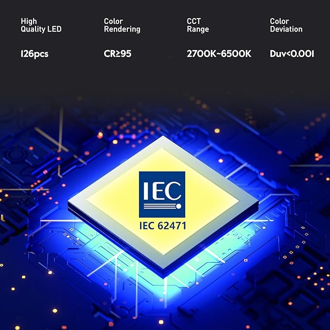 Eye-Caring Desk Lamp for Home Office – LED Soft Light with Knob Remote, Stepless Dimming & Color, Memory, Metal Table Lamp for Zoom, Studying, Video Conference, Flicker-Free, Glare-Free