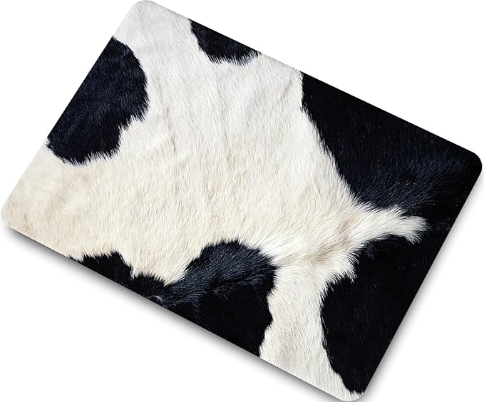 Compatible with MacBook Pro 13 Inch Case M2/M1 2025 2022-2017 A2338 A2289 A2251 A2159 A1989 A1706 A1708 Plastic Hard Shell Case&Keyboard Skin&Mac OS Keyboard Sticker (Cow Hair)