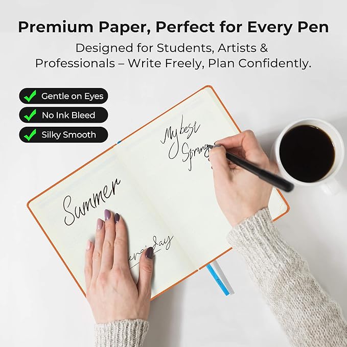 Planner 2026 Daily Weekly and Monthly,6.5"x3.75",12 Months Spiral Bound Calendar Agenda with Self-adhesive Pen Holder,2026 Appointment Book with Vegan Leather Soft Cover,Orange