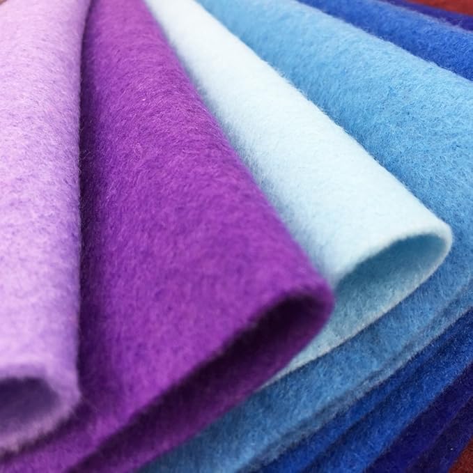 28pcs Thick 1.4mm Soft Felt Fabric Sheet Assorted Color Felt Pack DIY Craft Sewing Squares Nonwoven Patchwork (15x15cm)