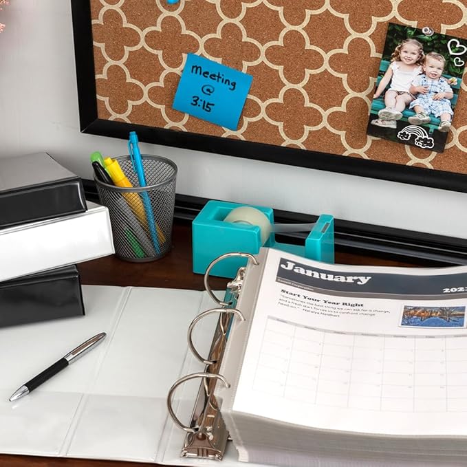 Samsill Durable 3 inch 3 Ring Binder, Made in USA, D Ring Binder, FSC 100% Recycled Chipboard, White, 4 Pack