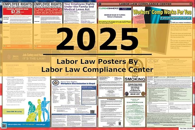 2025 Florida/Federal Combination Labor Law Posters (New)