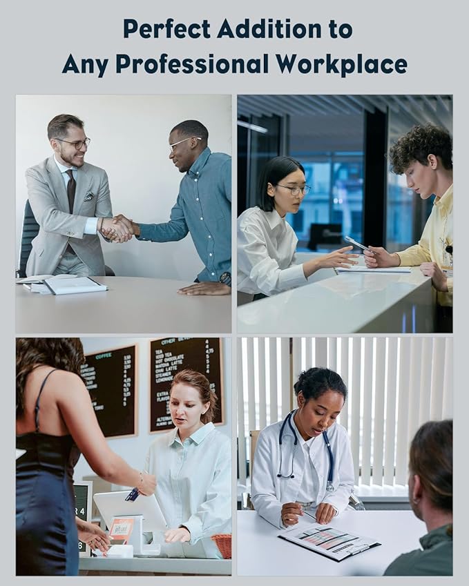 Uniclife Acrylic Business Card Holder for Desk 2 Slots Clear Business Card Display Stand for Men & Women Desktop Business Card Organizer Card Stand for Office Home Exhibition, 120 Card Capacity