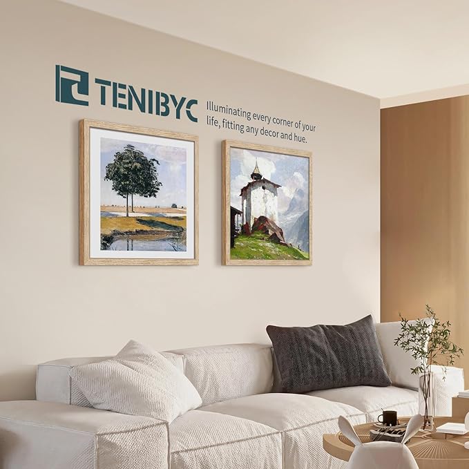 20x24 Oak Poster Frame 3 Pack, Natural Solid Wood Picture Frame, Wall Gallery Frame