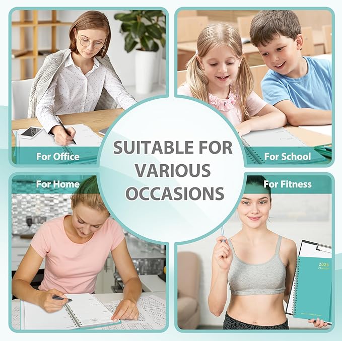 2026 Planner, Weekly and Monthly Calendar Academic Planner, Jan 2026 - Dec 2026, Planning Agenda Book for Desk Accessories and School Supplies - Letter Size (8.5'' x 11'')