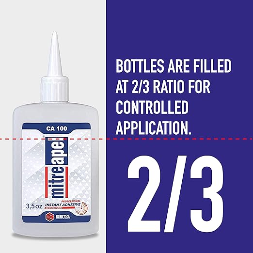 MITREAPEL Super CA Glue (22 x 3.5 oz) with Spray Adhesive Activator (22x13.5 fl oz) Cyanoacrylate CA Glue with Accelerator for Wood, Plastic, Metal, Leather, Ceramic, Crafting&Building (22 Pk)
