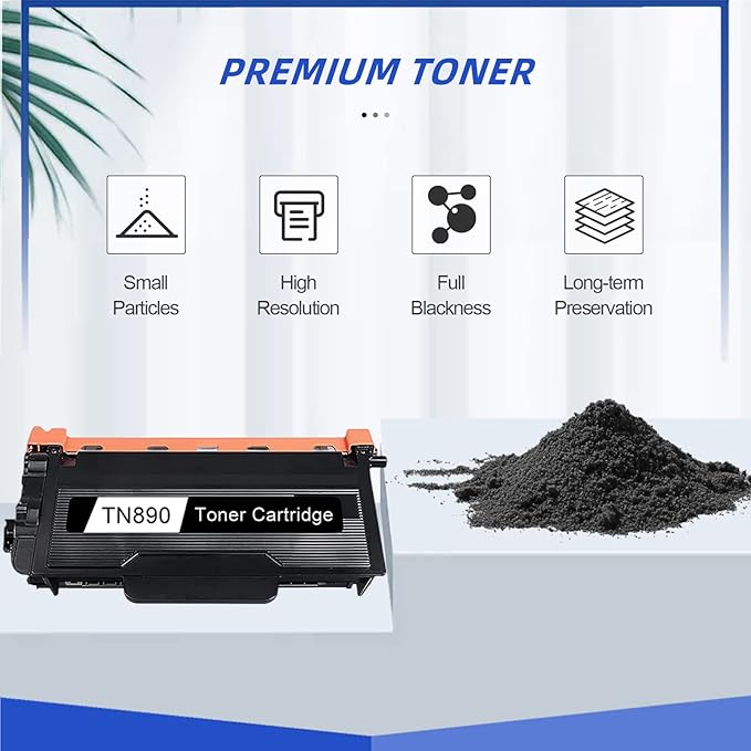 TN890 Black Toner Cartridge Compatible TN-890 TN 890 Replacement for Brother HL-L6250DW HL-L6400DW HL-L6400DWT MFC-L6750DW MFC-L6900DW