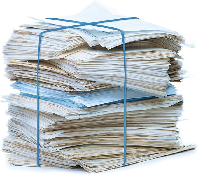 Coopay 12 Inches Extra Large Rubber Bands, 30 Pieces Heavy Duty Trash Can Band Bulk, Strong Elastic for Office Supply School Home, Garbage Cans, File Folders (Blue)