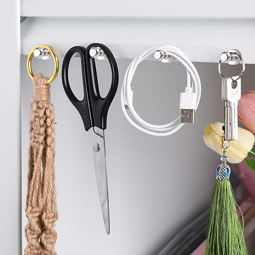 Strong Fridge Magnets Refrigerator Magnets for Whiteboard Small Magnet Push Pin Magnetic Neodymium Tiny for Office Classroom Kitchen Home 16 Pack