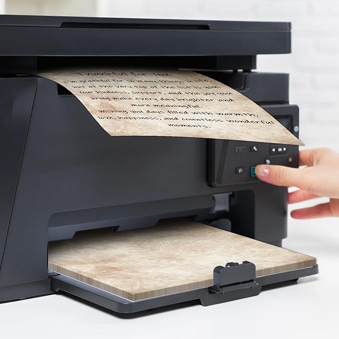 250Pcs Vintage Kraft Stationery Paper and Envelope Set with 100 Letterhead Papers and 50 Envelopes, 10 Design for Letter Writing Invitations Computer Holidays Party Notes, 8.5x11 Inch-Retro