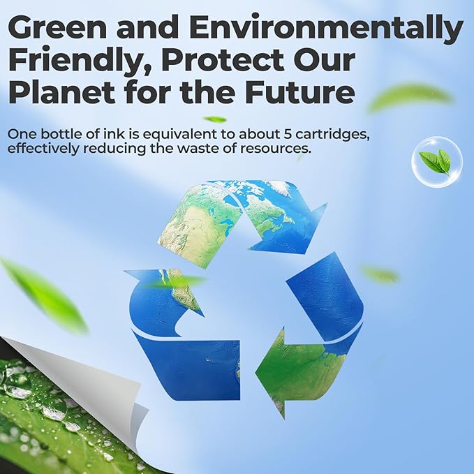 522 Ink Refill Bottles ET-2800 ET-2400 ET-4800 Replacement for 522 Ink 2800 Refill Ink for Eco tank ET-2400 ET-2720 ET-2800 ET-2803 ET-4700 ET-4800 ET-4810 ET2400 ET2720 ET2800 ET2803 ET4800 Printers