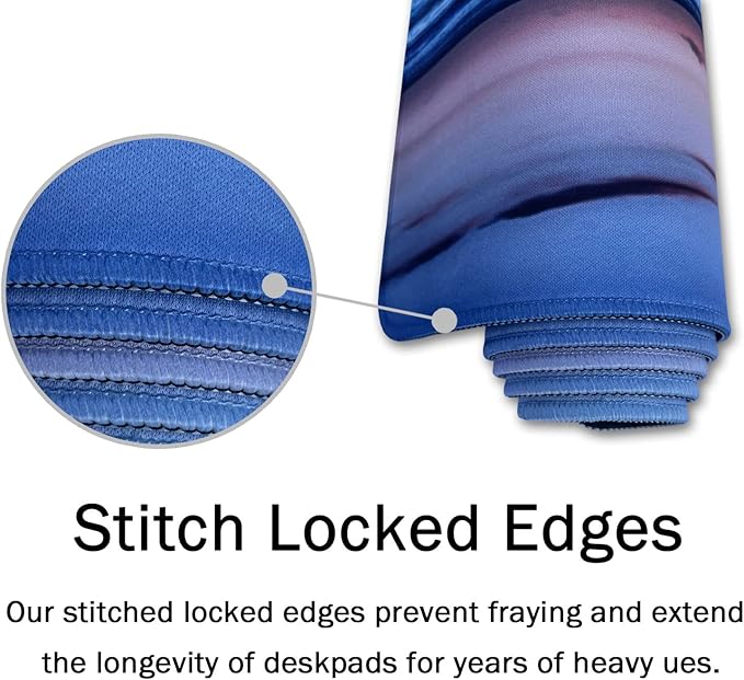 SSOIU Large Mouse Pad, Full Desk XXL Extended Gaming Mouse Pad 35.5" X 15.7", Waterproof Desk Mat Stitched Edges, Non-Slip Laptop Computer Mousepad for Office and Home, Chaos Coordinator Funny Quote