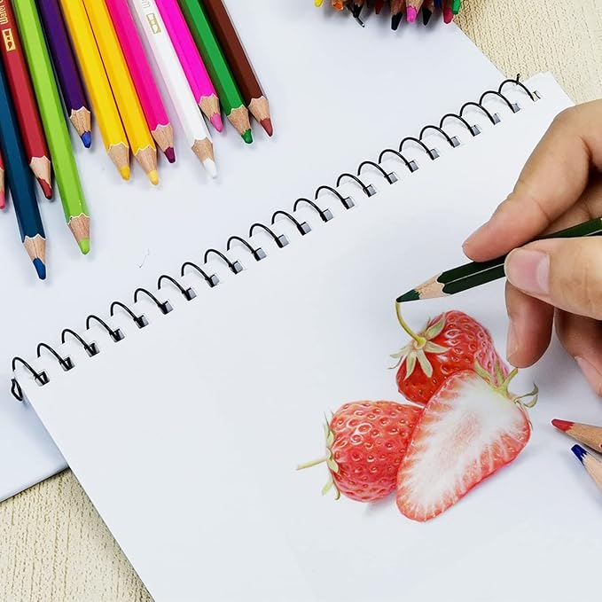 RAYSON 7.9mm Spiral Wire Coil Binding, 3:1 Pitch, 5/16" Coils Metal Comb Binding 40 Sheets Capacity, Black Color & Pack of 100