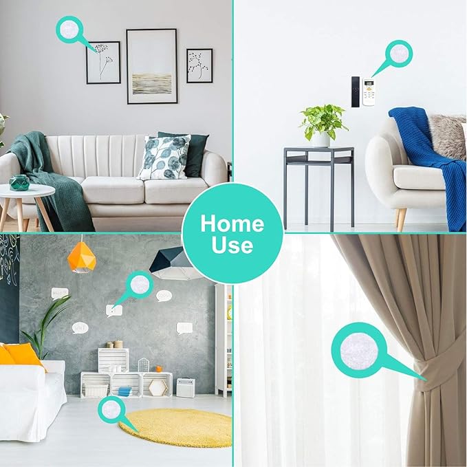 Self Adhesive Dots,1050pcs(525 Pairs) Strong Adhesive 0.39 inch Diameter Sticky Back Hook Nylon, Loop Dots with Waterproof Sticky Glue Tapes, Suitable for Classroom, Office, Home